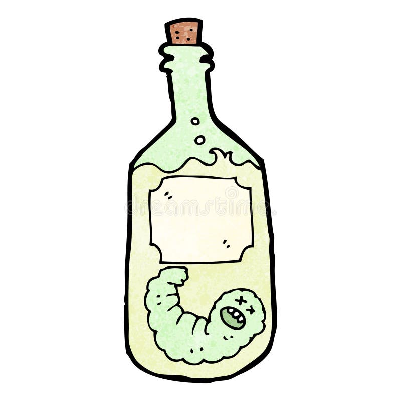 cartoon tequila bottle