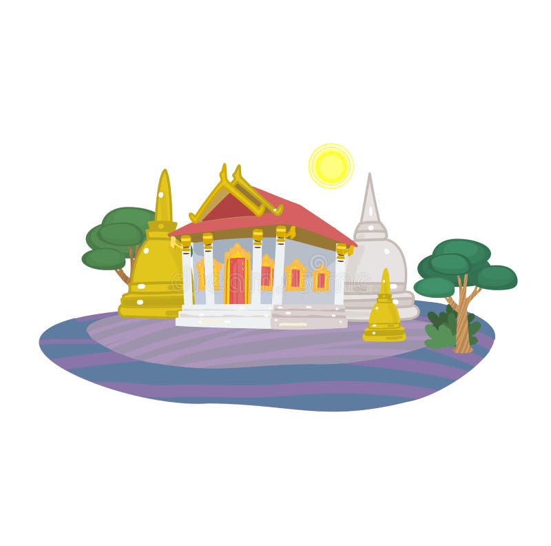 Cartoon Thai Temple Vector on Background. Stock Vector - Illustration of group, east: 238216433 Cartoon Thai Temple Vector on Background. Stock Vector - Illustration of group, east: 238216433