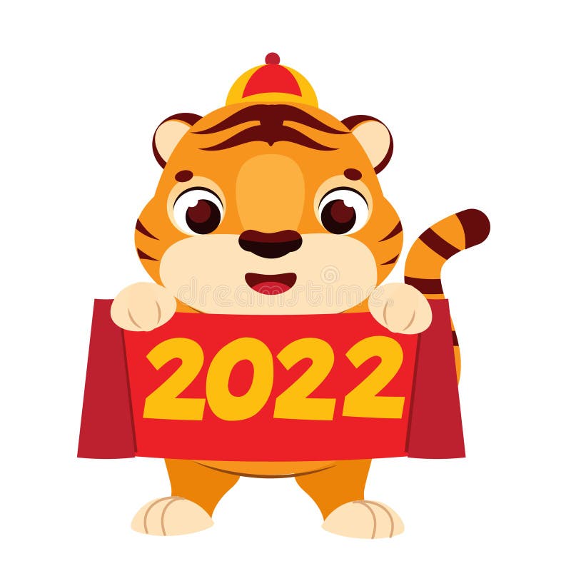 Cartoon Tiger with Celebration Scroll and Red Lanterns. Happy Chinese New Year Celebration Character for 2022 Stock Vector - Illustration of decoration, animal: 231826464 Cartoon Tiger with Celebration Scroll and Red Lanterns. Happy Chinese New Year Celebration Character for 2022 Stock Vector - Illustration of decoration, animal: 231826464