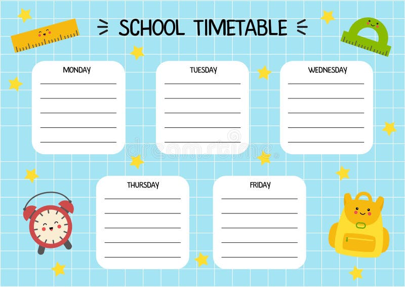 https://thumbs.dreamstime.com/b/cartoon-timetable-template-kids-cute-school-supplies-weekly-planner-schedule-blue-background-228699668.jpg