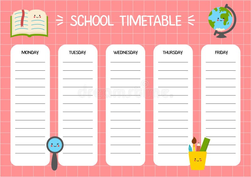 School Timetable Template Background Stock Illustrations – 3,348 School  Timetable Template Background Stock Illustrations, Vectors & Clipart -  Dreamstime