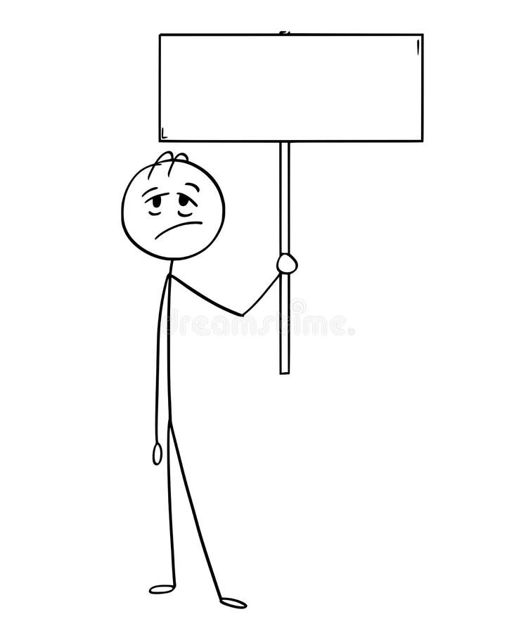 Stick Man Stick Figure Holding Blank Sign Stock Illustrations – 195 Stick  Man Stick Figure Holding Blank Sign Stock Illustrations, Vectors & Clipart  - Dreamstime