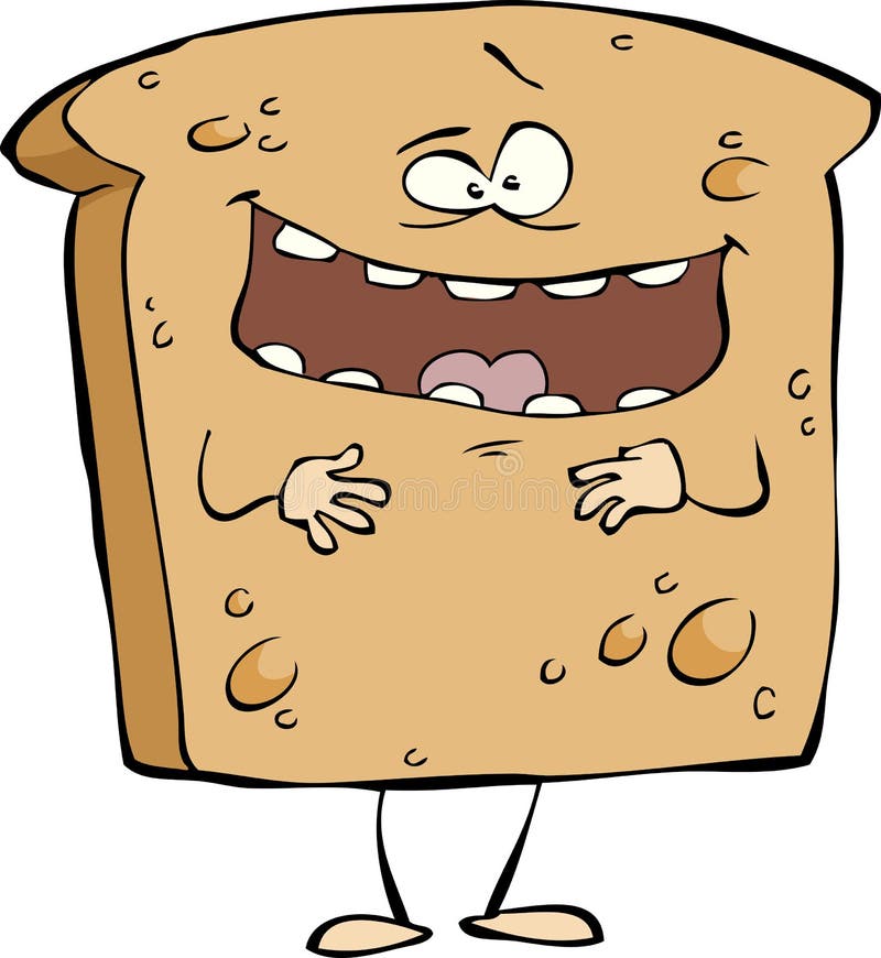 Cartoon toast stock vector. Illustration of food, breakfast - 27447295