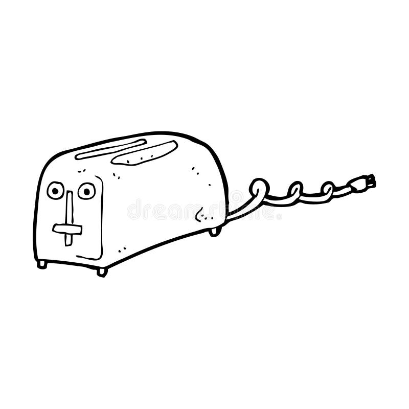 cartoon toaster