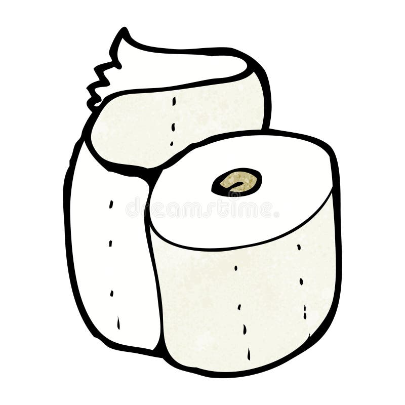 cartoon toilet roll