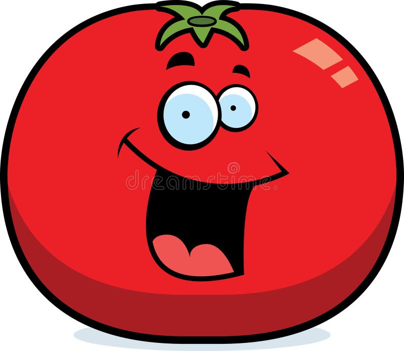 Cartoon Tomato Smiling Stock Vector Image 41819751