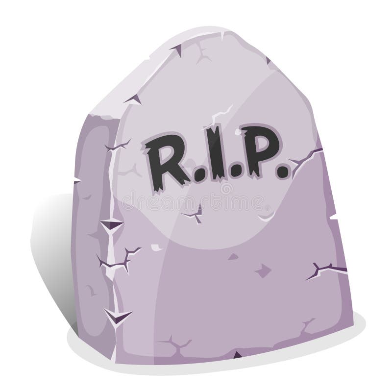 Cartoon Tombstone With RIP Stock Vector - Image: 45569828