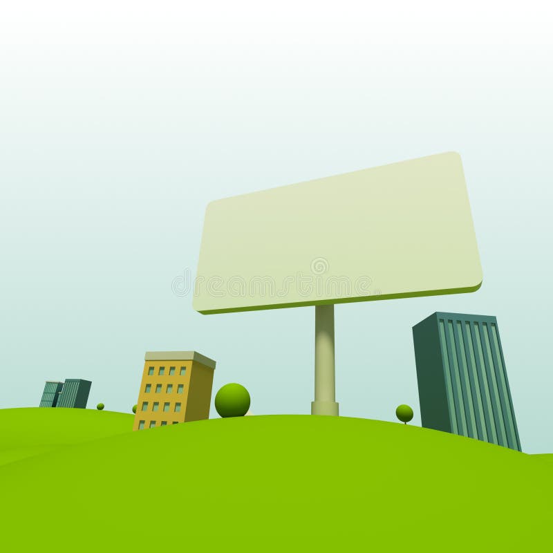 Cartoon town royalty free illustration