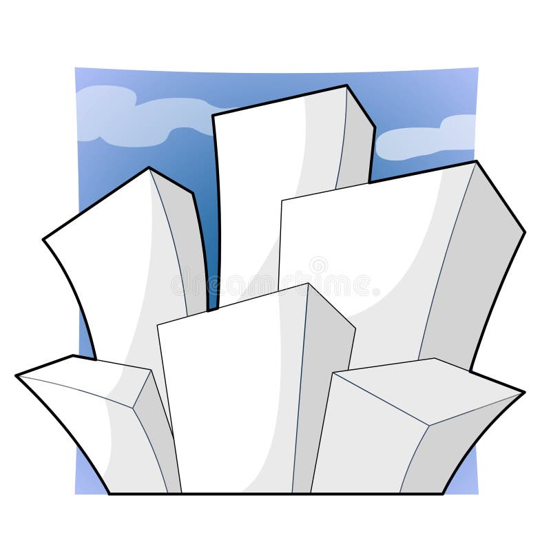 Cartoon town royalty free illustration