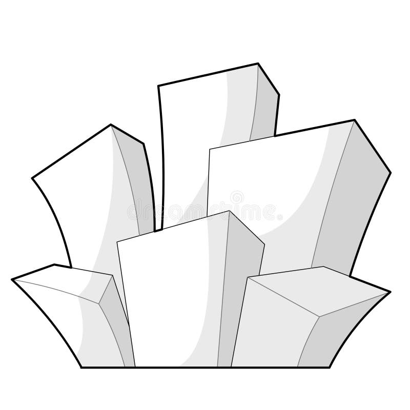 Cartoon town stock illustration