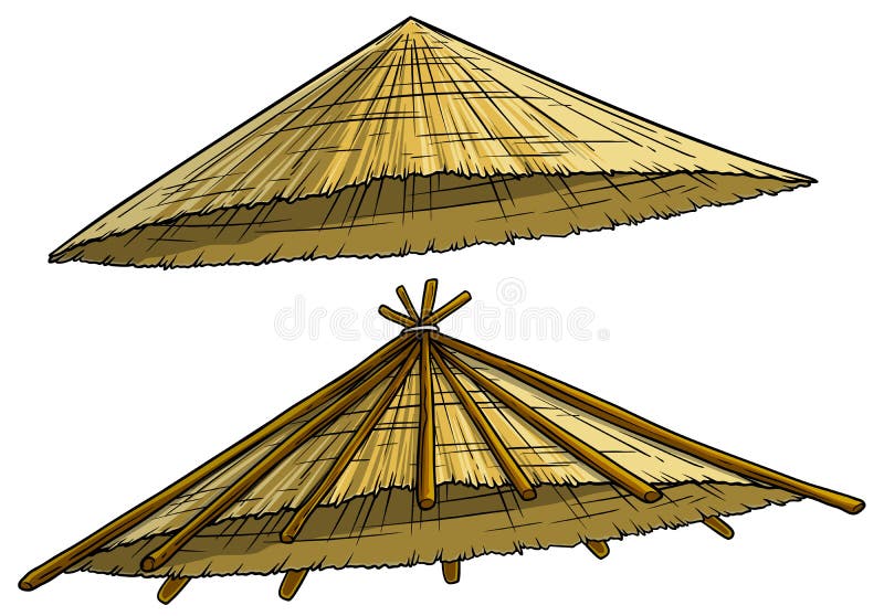 pic Transparent Background Chinese Straw Hat asian straw stock illustrations 2 082