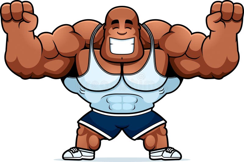 Cartoon Trainer Celebrating Stock Vector - Illustration of steroids