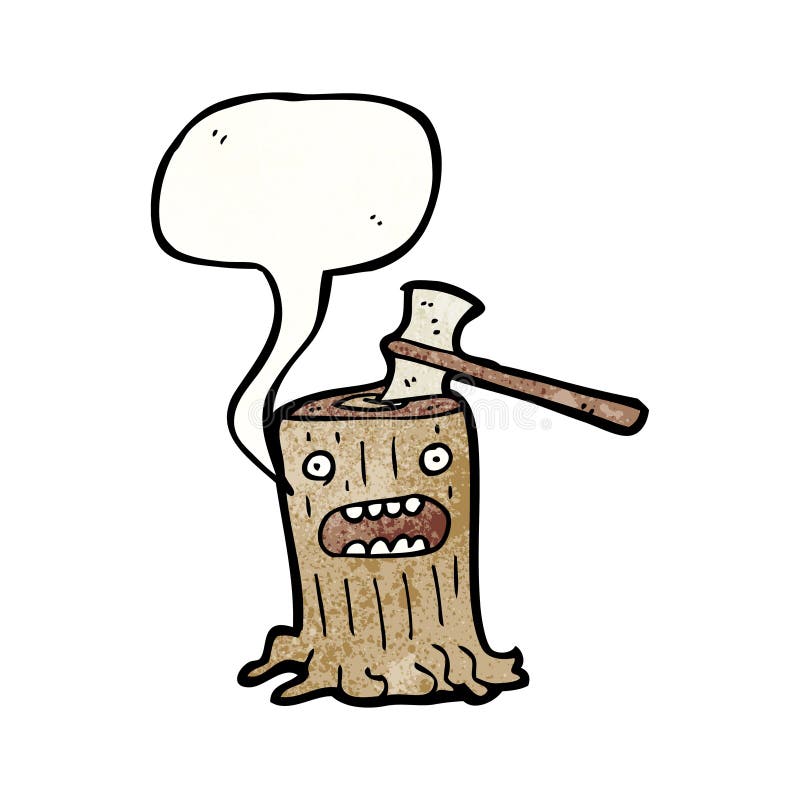 cartoon tree stump