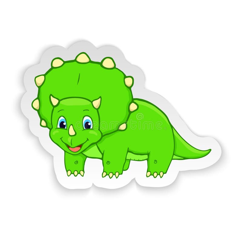 Dinossauro Baby Cute Vetor