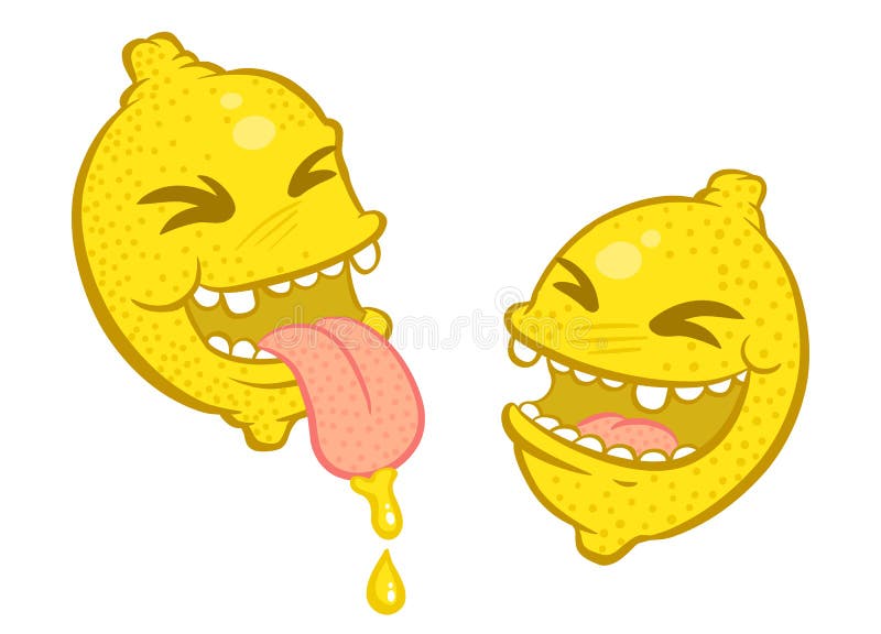 sour lemon cartoon