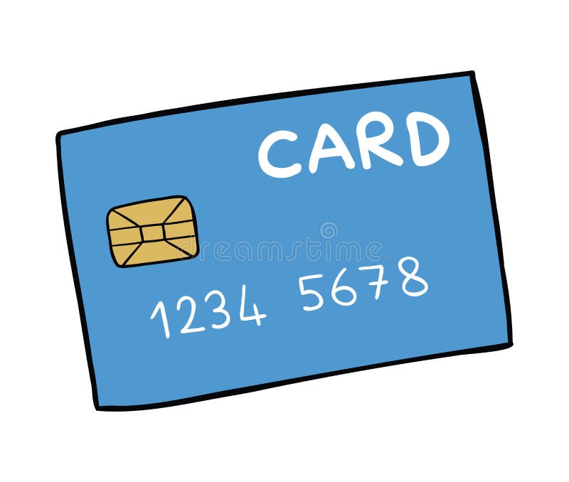 Illustration Credit Card Icon for Personal and Commercial Use. Stock