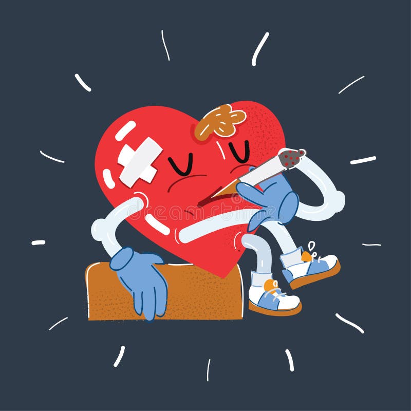 Cigarette Heart Cartoon Stock Illustrations – 119 Cigarette Heart ...