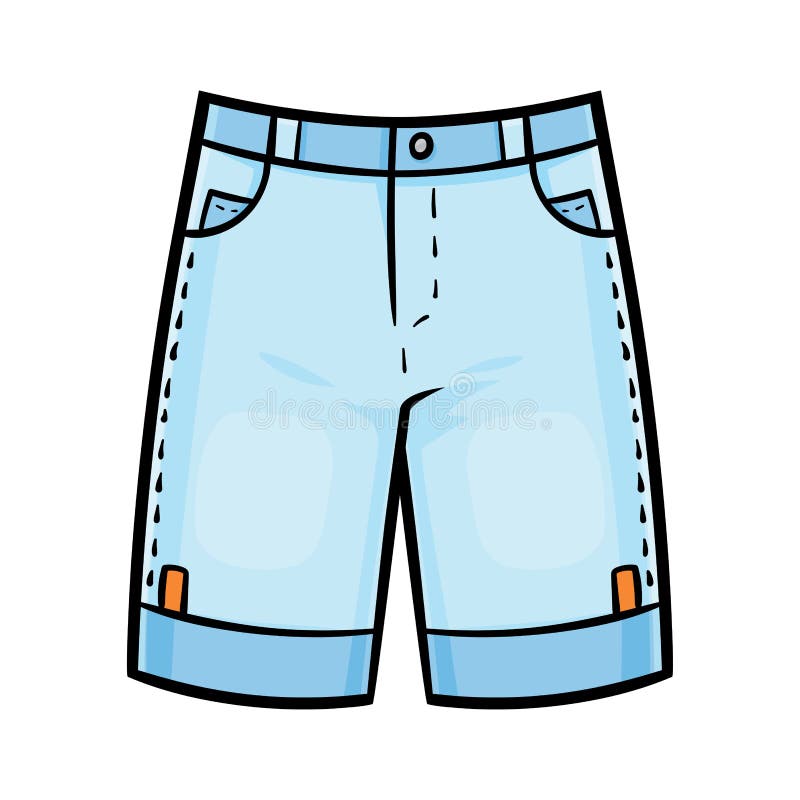 Cartoon Vector Illustration for Kids, Mens Jeans Shorts Stock Vector - Illustration of garment, fashion: 206946762 Cartoon Vector Illustration for Kids, Mens Jeans Shorts Stock Vector - Illustration of garment, fashion: 206946762