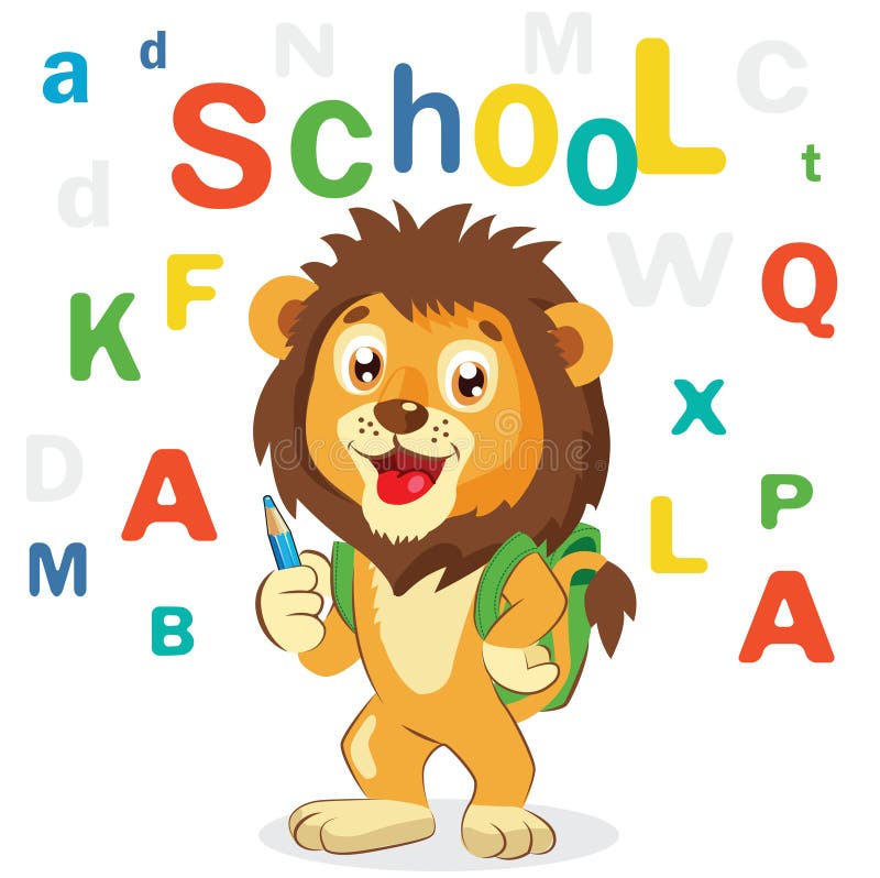Cartoon Vector Illustrations. Back To School Theme. Colored Letters Vector. Cartoon Lion Mascot. Funny Lion. Stock Vector - Illustration of funny, drawn: 75449639 Cartoon Vector Illustrations. Back To School Theme. Colored Letters Vector. Cartoon Lion Mascot. Funny Lion. Stock Vector - Illustration of funny, drawn: 75449639