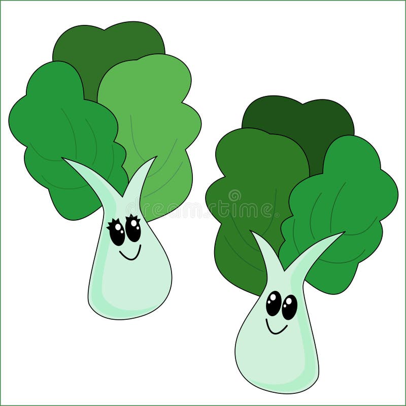 Cartoon Vegetables stock vector. Illustration of green 1017978