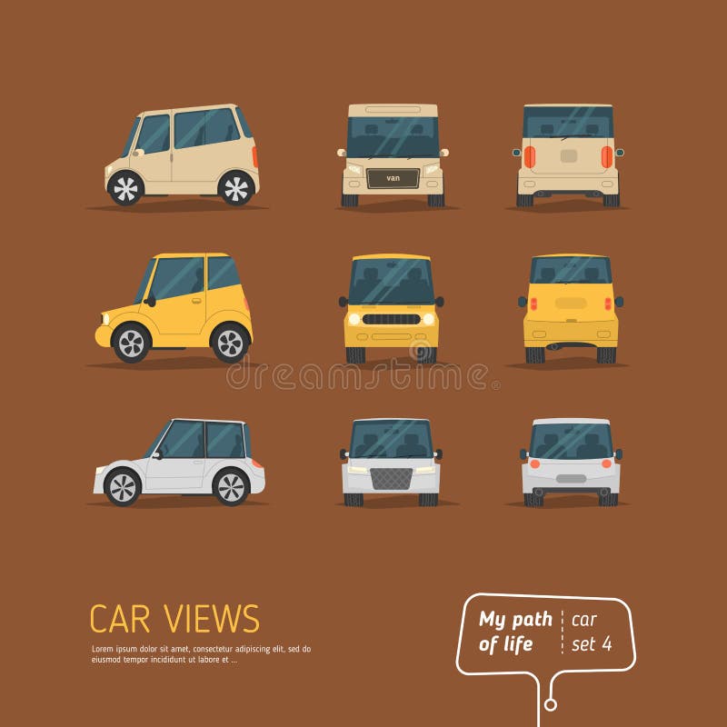 Set Vehicle Cartoon Decoration Stock Vector (Royalty Free