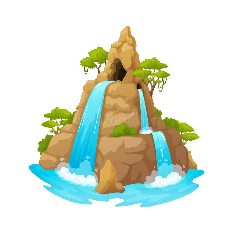 Landscape Cliff Jungle Stock Illustrations – 521 Landscape Cliff Jungle ...