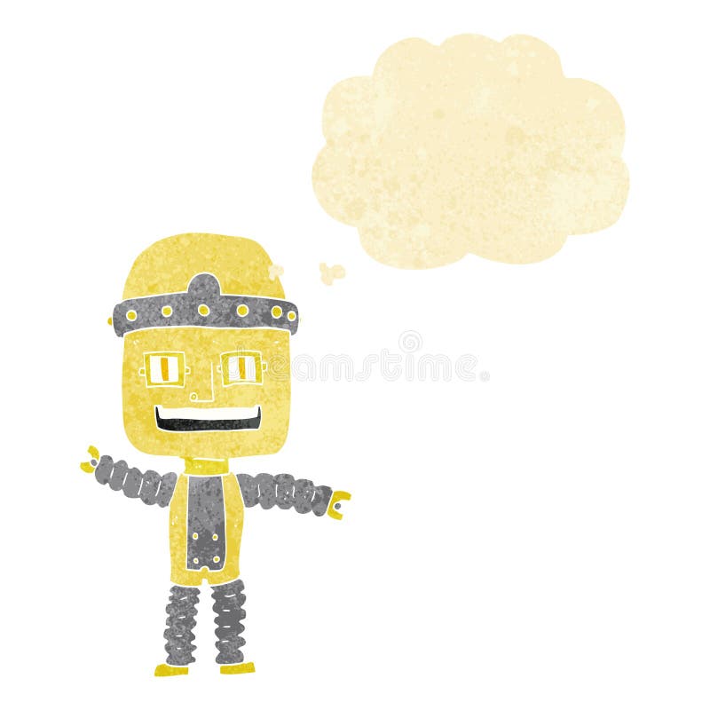 Cartoon Waving Robot Thought Bubble Stock Illustrations 77 Cartoon Waving Robot Thought Bubble