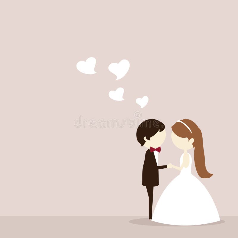 Cartoon wedding couple stock illustration. Illustration of cover - 55330299 Cartoon wedding couple stock illustration. Illustration of cover - 55330299