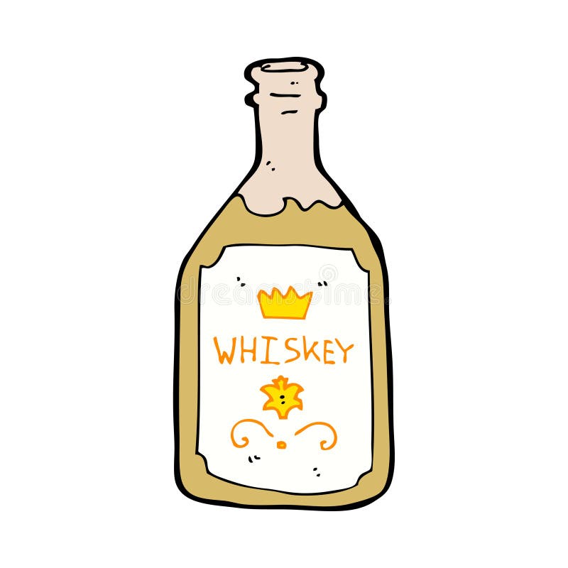 cartoon whiskey bottle