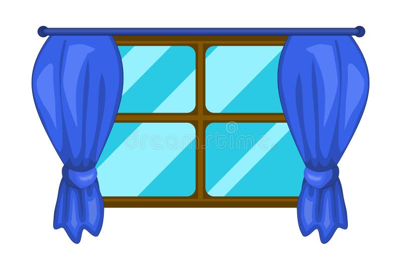 Cartoon Window with Curtains Vector Symbol Icon Design. Stock Vector - Illustration of object, card: 90456365 Cartoon Window with Curtains Vector Symbol Icon Design. Stock Vector - Illustration of object, card: 90456365