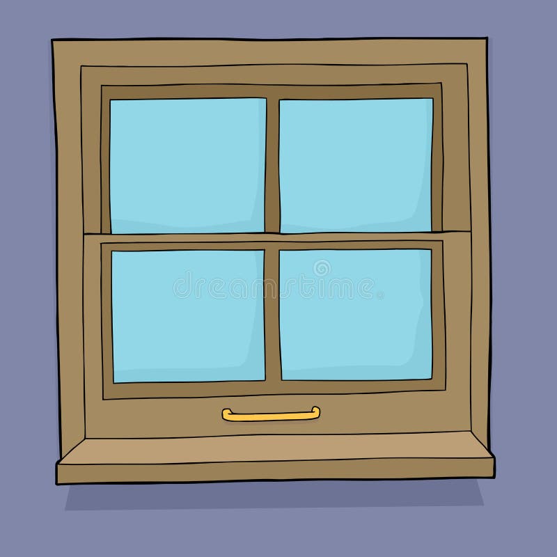 Cartoon Window stock illustration. Illustration of single - 48711955