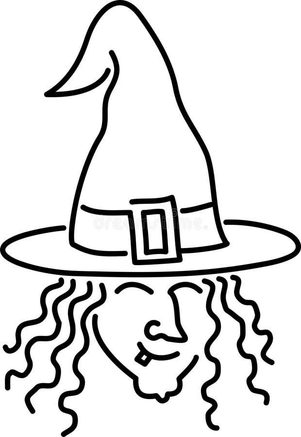 Cartoon Witch stock illustration. Illustration of isolated - 6455389
