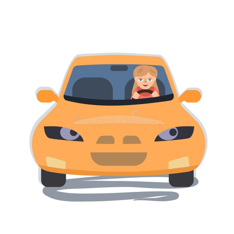 Cartoon Car Woman Driving Stock Illustrations – 2,510 Cartoon Car Woman ...