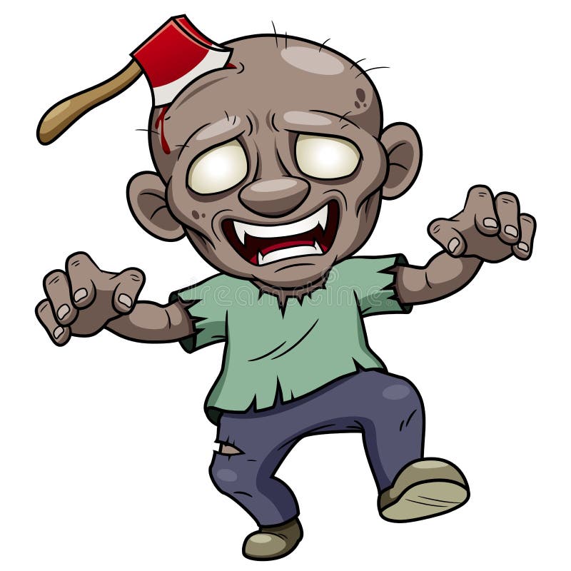 Cartoon zombie. Vector stock vector. Illustration of illustration