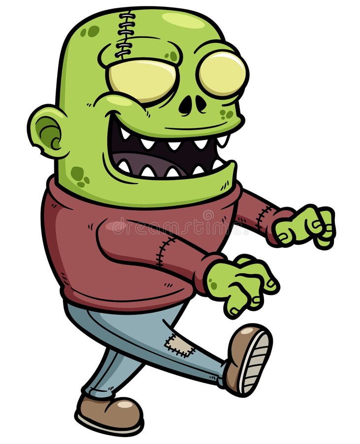 Cartoon zombie stock vector. Illustration of fear, dead ...
