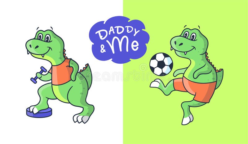 Premium Vector  The cute dino girl does exercises. cartoonish sport dinosaur  jumping with a rope.