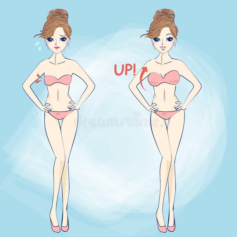 bust cup size front tan - Stock Illustration [102698016] - PIXTA