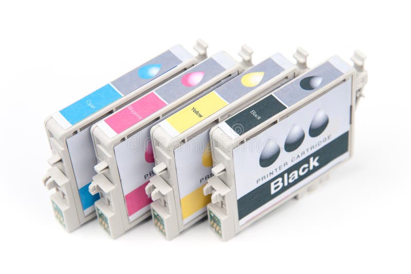 Cartridges for Colour Inkjet Printer Stock Image Image of marketing