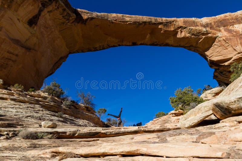 Cartwheels at Owachomo Bridge royalty free stock photos Cartwheels at Owachomo Bridge royalty free stock photos