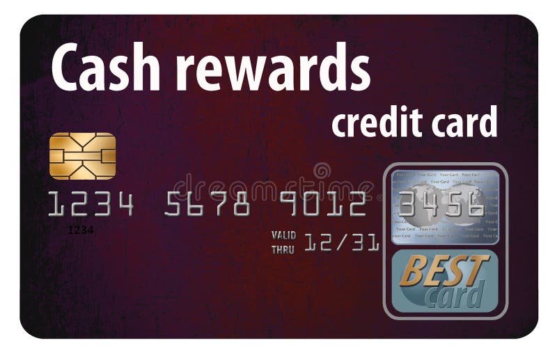 cartão de crédito das recompensas ilustração royalty free cartão de crédito das recompensas ilustração royalty free