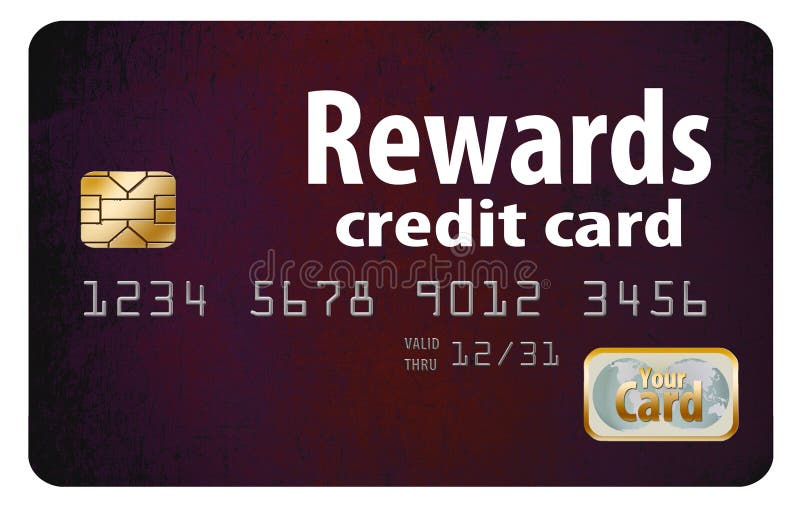 cartão de crédito das recompensas ilustração stock cartão de crédito das recompensas ilustração stock