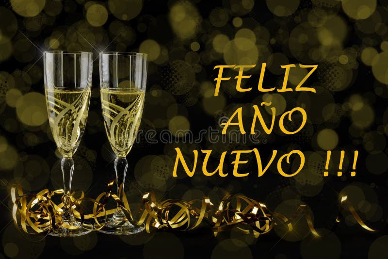 Cartão de cumprimentos do ano novo 2019 Bokeh e efeitos brilhantes no fundo preto foto de stock royalty free Cartão de cumprimentos do ano novo 2019 Bokeh e efeitos brilhantes no fundo preto foto de stock royalty free