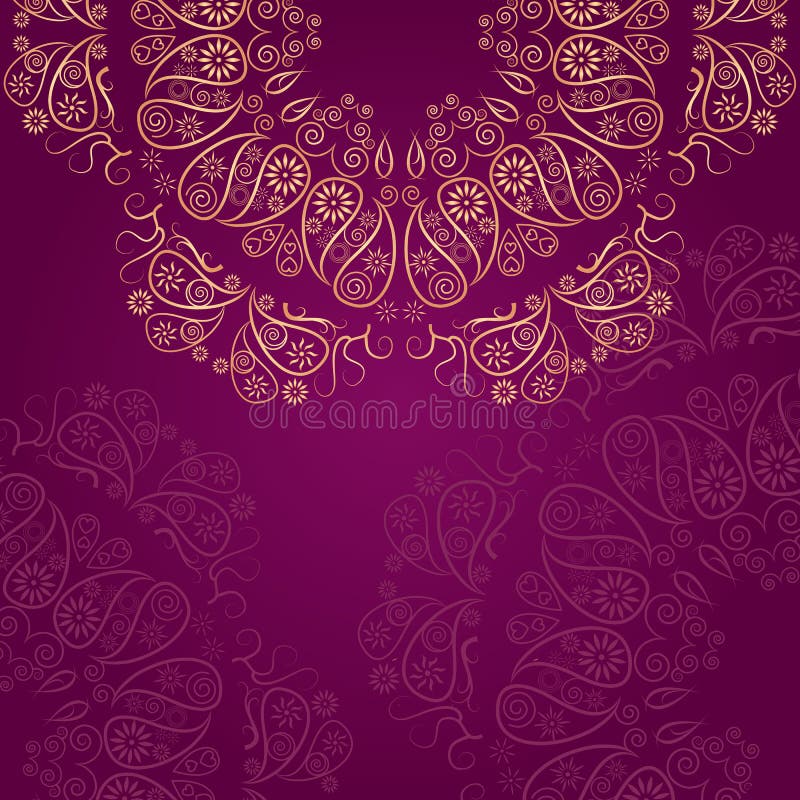 Cartão de Invintation com ornamento do círculo ilustração royalty free Cartão de Invintation com ornamento do círculo ilustração royalty free