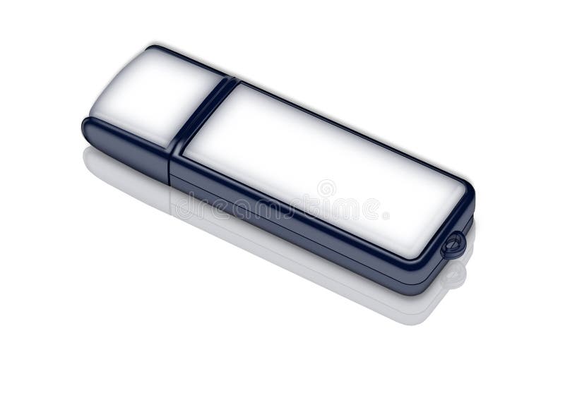 Cartão de memória vazio do usb ilustração royalty free Cartão de memória vazio do usb ilustração royalty free