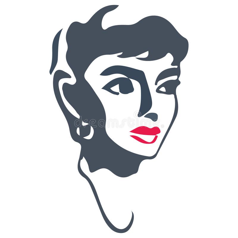 Audrey Hepburn Silhouette, Imprint graphics. Audrey Hepburn Silhouette, Imprint graphics