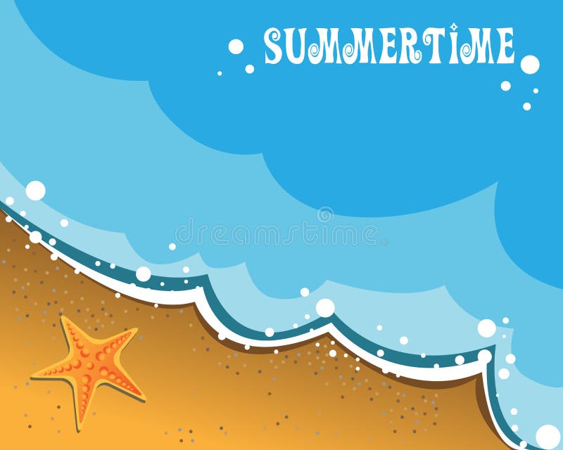 Cartão de verão ilustração royalty free Cartão de verão ilustração royalty free