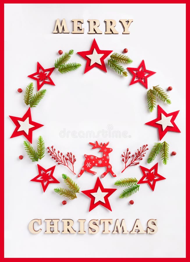 Cartão do ano novo no Livro Branco com Feliz Natal de uma inscrição fotos de stock royalty free Cartão do ano novo no Livro Branco com Feliz Natal de uma inscrição fotos de stock royalty free
