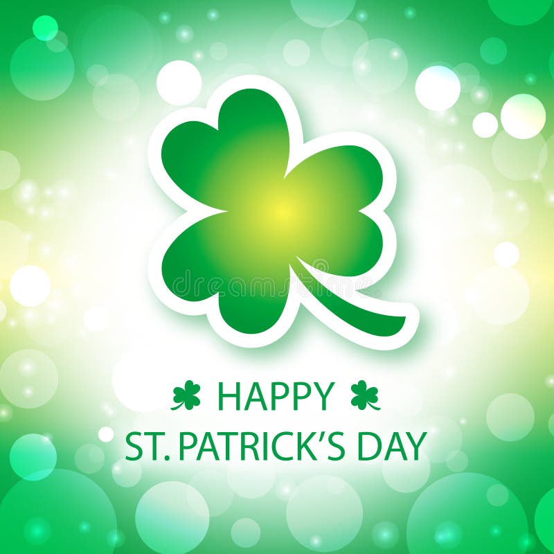 Cartão do dia de St Patrick feliz ilustração do vetor Cartão do dia de St Patrick feliz ilustração do vetor