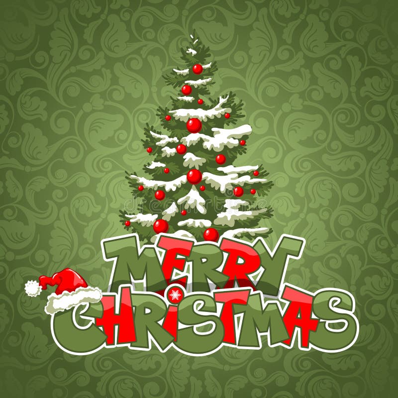 Cartão do Feliz Natal ilustração do vetor