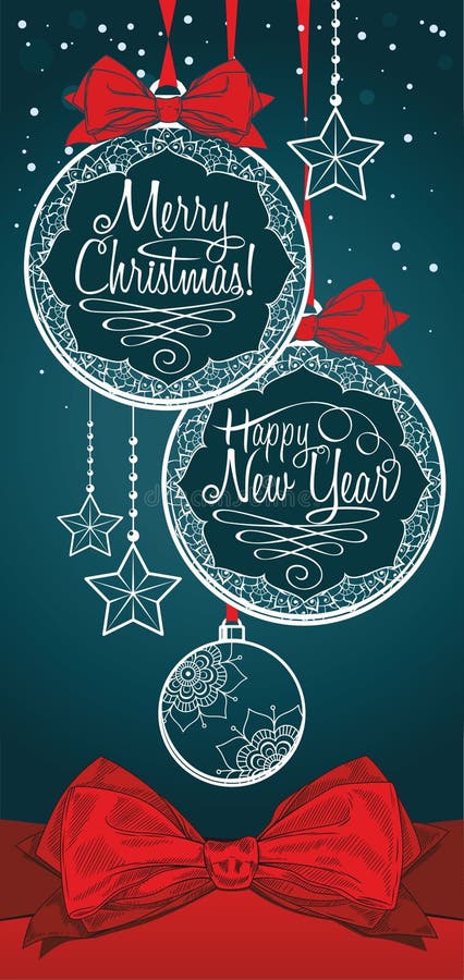 Cartão do Feliz Natal ilustração royalty free Cartão do Feliz Natal ilustração royalty free